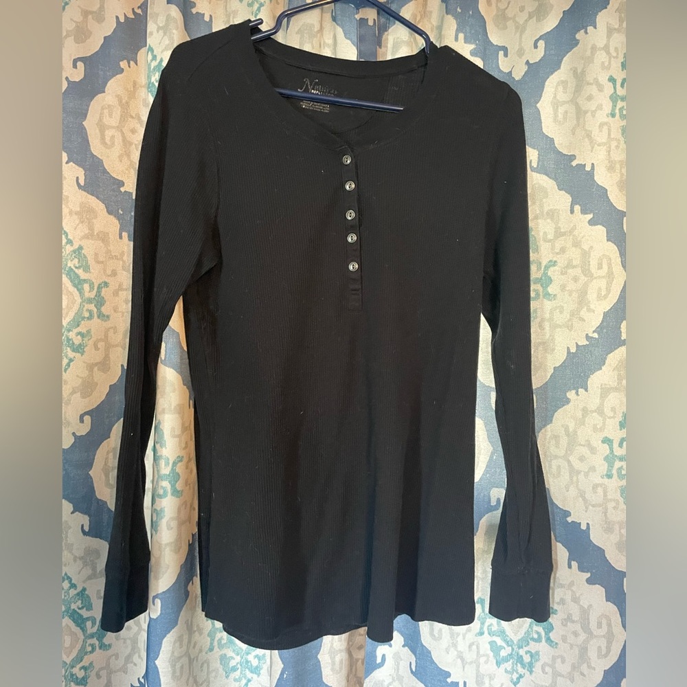 Button up black long sleeve